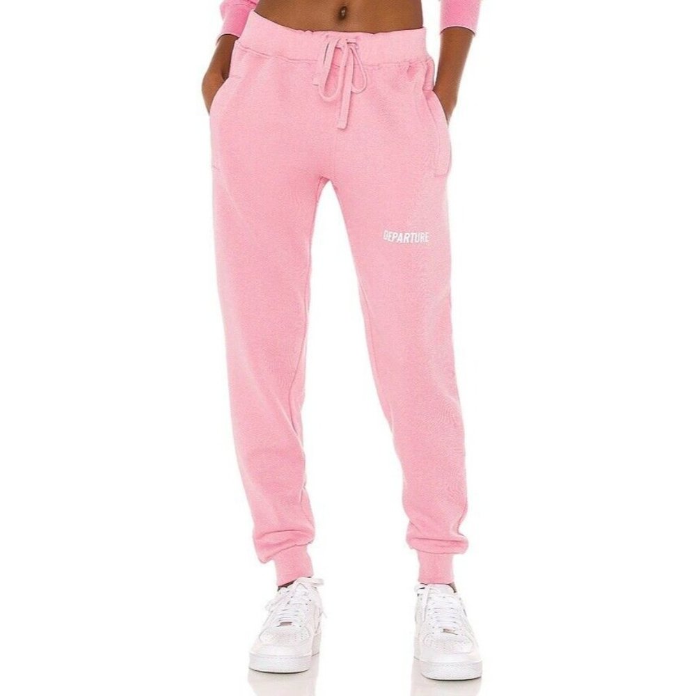 DEPARTURE Jogger Sweats pants Casual Active Wear Pink